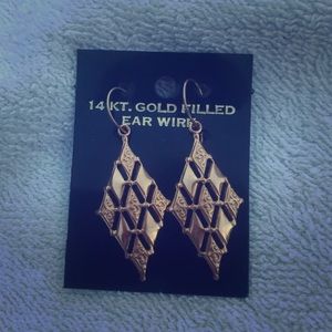 Gold earrings